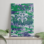 New Zealand Warriors Rugby Canvas Wall Art Graffiti Typography Urban Camo Abstract Street Style