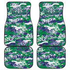 New Zealand Warriors Rugby Car Mats Graffiti Typography Urban Camo Abstract Street Style