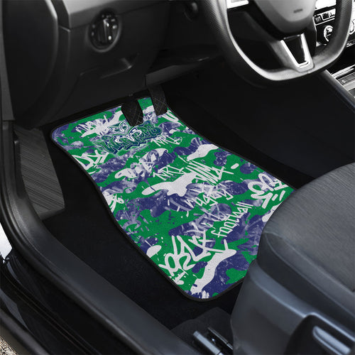 New Zealand Warriors Rugby Car Mats Graffiti Typography Urban Camo Abstract Street Style
