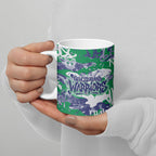New Zealand Warriors Rugby Ceramic Mug Graffiti Typography Urban Camo Abstract Street Style
