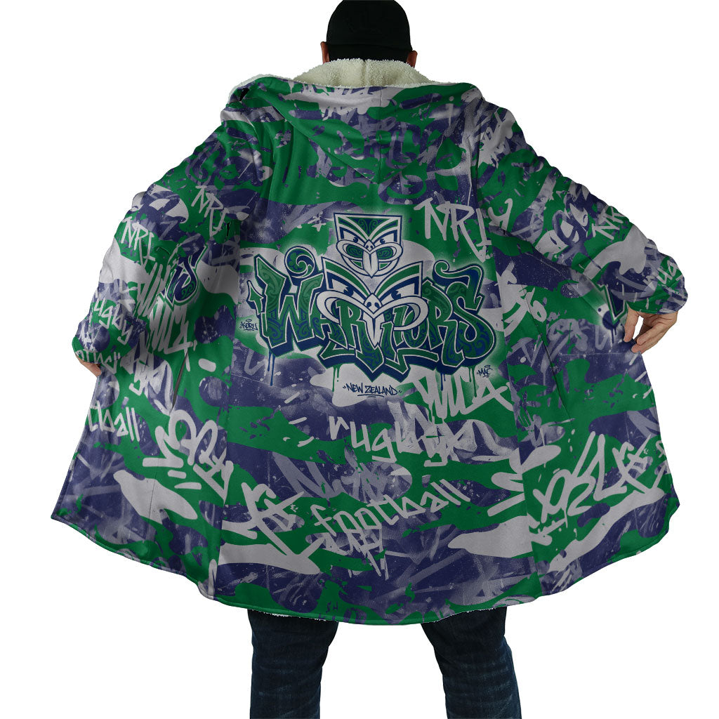 New Zealand Warriors Rugby Cloak Graffiti Typography Urban Camo Abstract Street Style