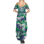 New Zealand Warriors Rugby Family Matching Summer Maxi Dress and Hawaiian Shirt Graffiti Typography Urban Camo Abstract Street Style