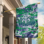 New Zealand Warriors Rugby Garden Flag Graffiti Typography Urban Camo Abstract Street Style