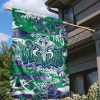 New Zealand Warriors Rugby Garden Flag Graffiti Typography Urban Camo Abstract Street Style