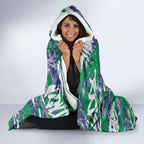 New Zealand Warriors Rugby Hooded Blanket Graffiti Typography Urban Camo Abstract Street Style
