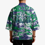 New Zealand Warriors Rugby Kimono Graffiti Typography Urban Camo Abstract Street Style