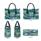 New Zealand Warriors Rugby Leather Bag Graffiti Typography Urban Camo Abstract Street Style