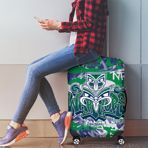 New Zealand Warriors Rugby Luggage Cover Graffiti Typography Urban Camo Abstract Street Style
