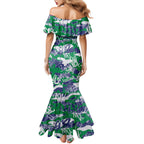 New Zealand Warriors Rugby Mermaid Dress Graffiti Typography Urban Camo Abstract Street Style