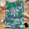 New Zealand Warriors Rugby Puzzle Graffiti Typography Urban Camo Abstract Street Style