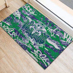 New Zealand Warriors Rugby Rubber Doormat Graffiti Typography Urban Camo Abstract Street Style