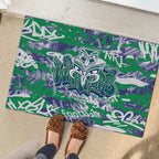 New Zealand Warriors Rugby Rubber Doormat Graffiti Typography Urban Camo Abstract Street Style