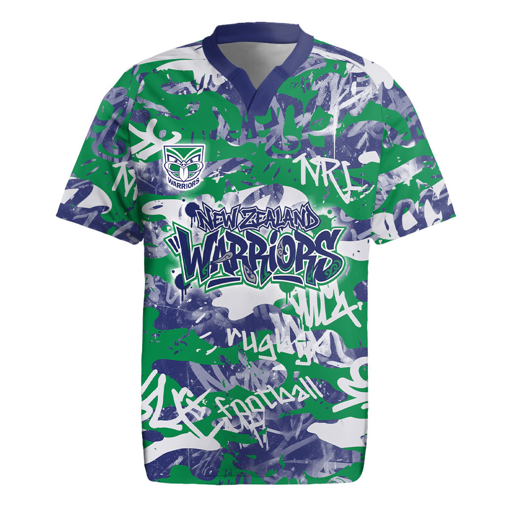 New Zealand Warriors Rugby Rugby Jersey Graffiti Typography Urban Camo Abstract Street Style