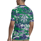 New Zealand Warriors Rugby Rugby Jersey Graffiti Typography Urban Camo Abstract Street Style