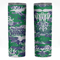 New Zealand Warriors Rugby Skinny Tumbler Graffiti Typography Urban Camo Abstract Street Style