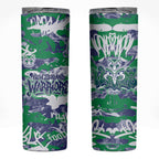 New Zealand Warriors Rugby Skinny Tumbler Graffiti Typography Urban Camo Abstract Street Style