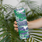 New Zealand Warriors Rugby Skinny Tumbler Graffiti Typography Urban Camo Abstract Street Style