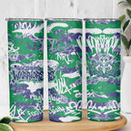 New Zealand Warriors Rugby Skinny Tumbler Graffiti Typography Urban Camo Abstract Street Style