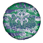New Zealand Warriors Rugby Spare Tire Cover Graffiti Typography Urban Camo Abstract Street Style