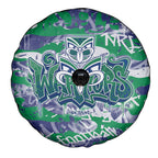 New Zealand Warriors Rugby Spare Tire Cover Graffiti Typography Urban Camo Abstract Street Style
