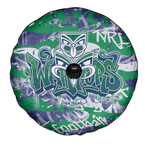 New Zealand Warriors Rugby Spare Tire Cover Graffiti Typography Urban Camo Abstract Street Style