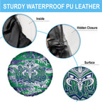 New Zealand Warriors Rugby Spare Tire Cover Graffiti Typography Urban Camo Abstract Street Style