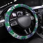 New Zealand Warriors Rugby Steering Wheel Cover Graffiti Typography Urban Camo Abstract Street Style