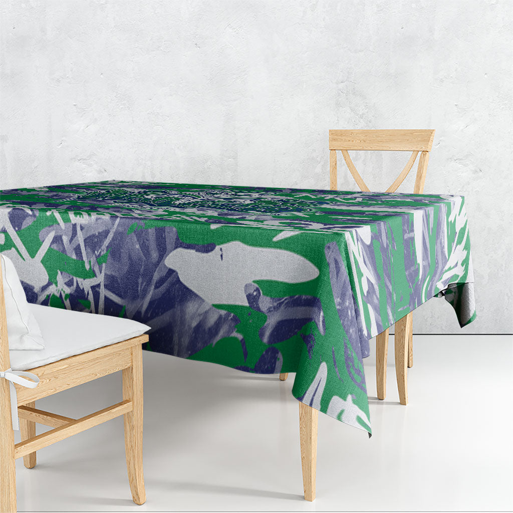 New Zealand Warriors Rugby Tablecloth Graffiti Typography Urban Camo Abstract Street Style