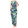 New Zealand Warriors Rugby Tank Maxi Dress Graffiti Typography Urban Camo Abstract Street Style