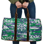 New Zealand Warriors Rugby Travel Bag Graffiti Typography Urban Camo Abstract Street Style