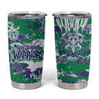 New Zealand Warriors Rugby Tumbler Cup Graffiti Typography Urban Camo Abstract Street Style
