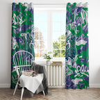 New Zealand Warriors Rugby Window Curtain Graffiti Typography Urban Camo Abstract Street Style