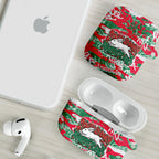 South Sydney Rabbitohs Rugby AirPods Case Graffiti Typography Urban Camo Abstract Street Style