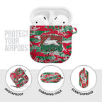 South Sydney Rabbitohs Rugby AirPods Case Graffiti Typography Urban Camo Abstract Street Style