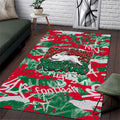 South Sydney Rabbitohs Rugby Area Rug Graffiti Typography Urban Camo Abstract Street Style