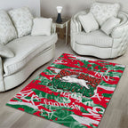 South Sydney Rabbitohs Rugby Area Rug Graffiti Typography Urban Camo Abstract Street Style