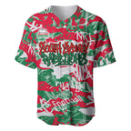 South Sydney Rabbitohs Rugby Baseball Jersey Graffiti Typography Urban Camo Abstract Street Style
