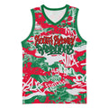 South Sydney Rabbitohs Rugby Basketball Jersey Graffiti Typography Urban Camo Abstract Street Style