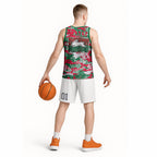South Sydney Rabbitohs Rugby Basketball Jersey Graffiti Typography Urban Camo Abstract Street Style