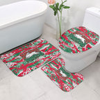 South Sydney Rabbitohs Rugby Bathroom Set Graffiti Typography Urban Camo Abstract Street Style