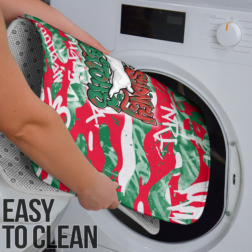 South Sydney Rabbitohs Rugby Bathroom Set Graffiti Typography Urban Camo Abstract Street Style