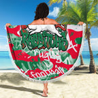 South Sydney Rabbitohs Rugby Beach Blanket Graffiti Typography Urban Camo Abstract Street Style