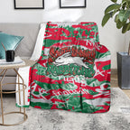 South Sydney Rabbitohs Rugby Blanket Graffiti Typography Urban Camo Abstract Street Style