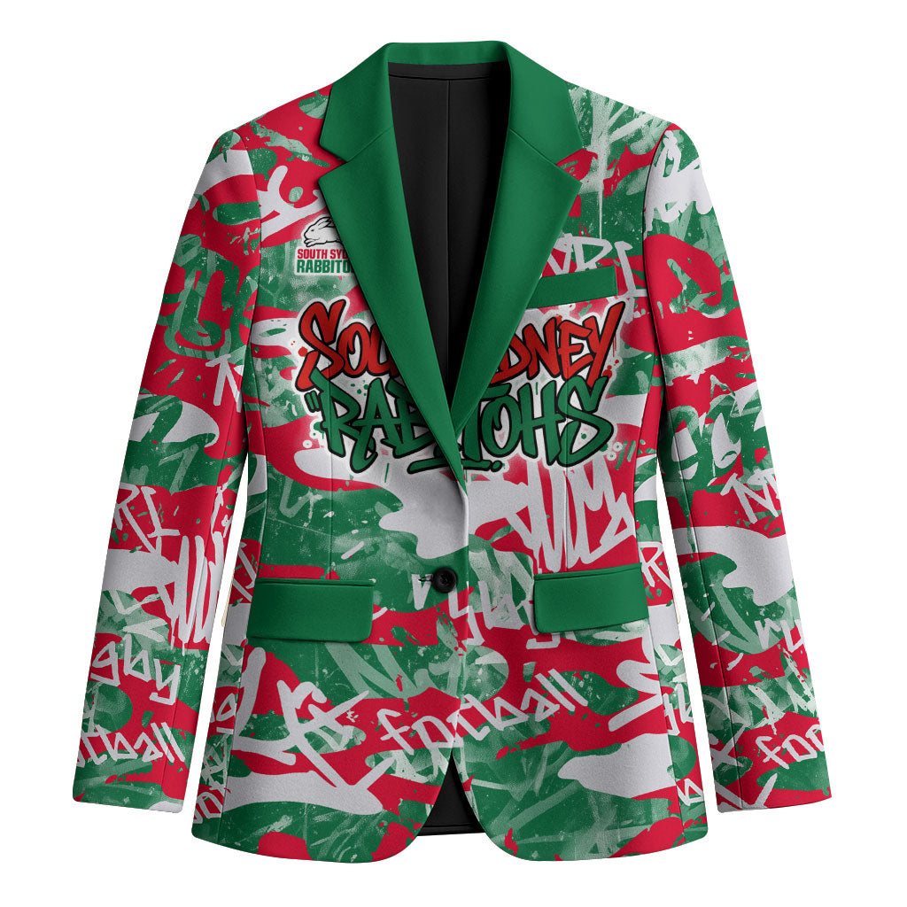 South Sydney Rabbitohs Rugby Blazer Graffiti Typography Urban Camo Abstract Street Style