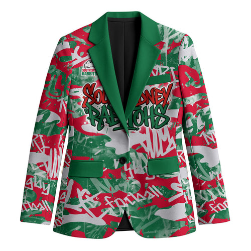 South Sydney Rabbitohs Rugby Blazer Graffiti Typography Urban Camo Abstract Street Style