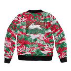 South Sydney Rabbitohs Rugby Bomber Jacket Graffiti Typography Urban Camo Abstract Street Style