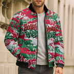 South Sydney Rabbitohs Rugby Bomber Puffer Jacket Graffiti Typography Urban Camo Abstract Street Style