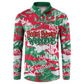 South Sydney Rabbitohs Rugby Button Sweatshirt Graffiti Typography Urban Camo Abstract Street Style