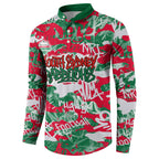 South Sydney Rabbitohs Rugby Button Sweatshirt Graffiti Typography Urban Camo Abstract Street Style