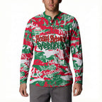 South Sydney Rabbitohs Rugby Button Sweatshirt Graffiti Typography Urban Camo Abstract Street Style